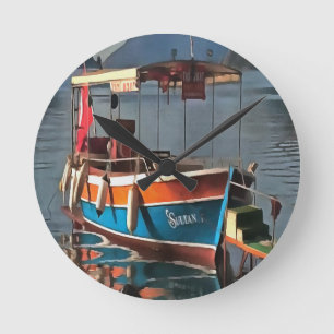 Sultan Taxi Boat Marmaris Nautical Art Ronde Klok