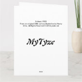 Sultana 1925 kaart (Achterkant)