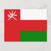 Sultanaat Oman-vlag Briefkaart (Voorkant)