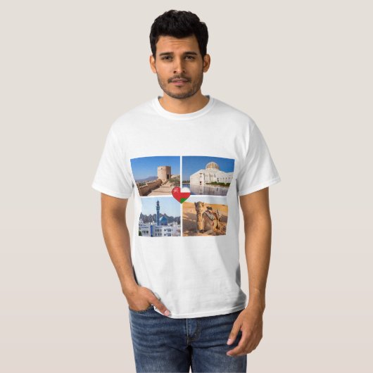 Sultanaat van Oman-landmerken T-shirt (Voorkant volledig)
