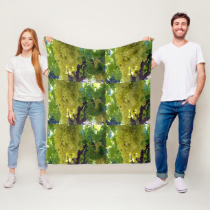 sultaninedruiven op een wijnstok, fleece deken