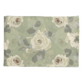 Sultry en verfijnd, donkerder pastelvormig roos kussensloop (Achterkant)