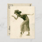 Sultry  Flapper Dancer La Sylphe Briefkaart (Voorkant / Achterkant)