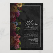 Sultry Nights Floral Wedding ID829 Menu (Voorkant)