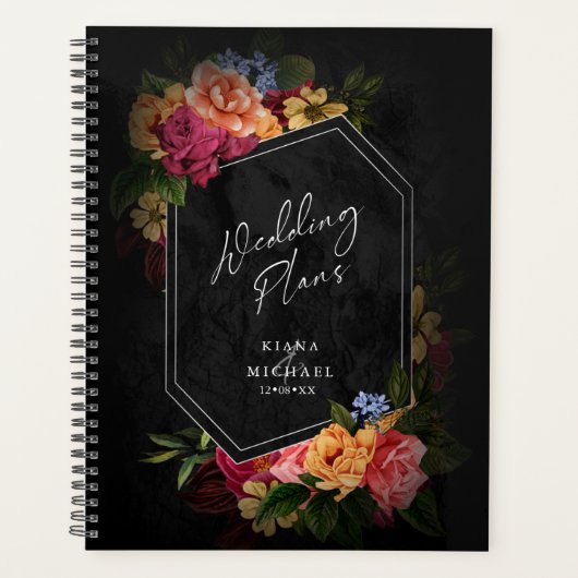 Sultry Nights Floral Wedding ID829 Planner (Voorkant)
