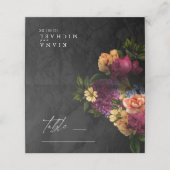 Sultry Nights Floral Wedding Table ID829 (Buitenkant ongevouwen)