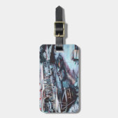 Sultry Prelude to Dusk, Jaffe, Israel Bagagelabel (Voorkant verticaal)