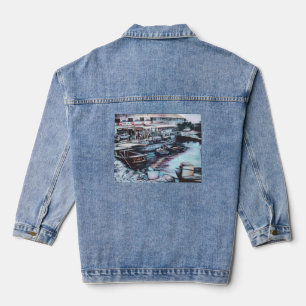 Sultry Prelude to Dusk, Jaffe, Israël Denim Jacket