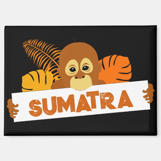 Sumatra Baby Orangutan Magnet (Recto)