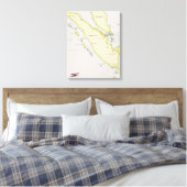 Sumatra kaart canvas afdruk (Insitu (Slaapkamer))