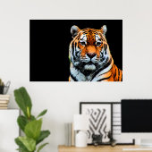 Sumatran Borneo Tiger Poster (Thuiskantoor)