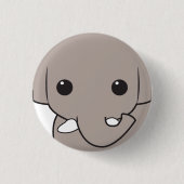 Sumatran Elephant Face Button (Voorkant)