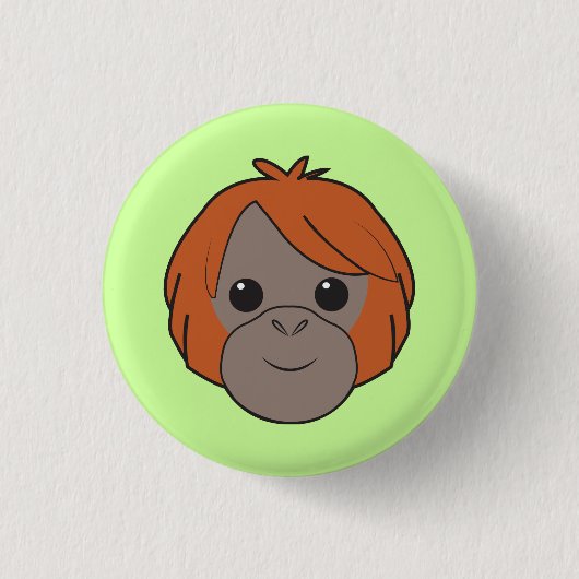 Sumatran Orangutan Button (Voorkant)