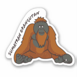 "Sumatran Orangutan" Sticker