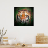 Sumatran Tiger Art Print Poster (Keuken)