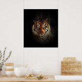 Sumatran Tiger Poster Print (Keuken)