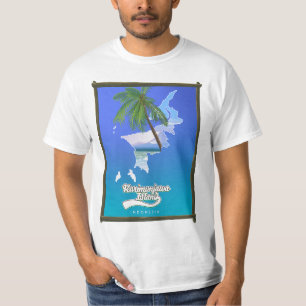 Sumba eiland Indonesië reis kaart T-shirt