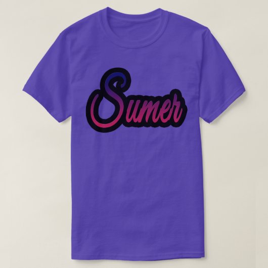 Sumer Retro T-shirt (Design voorkant)