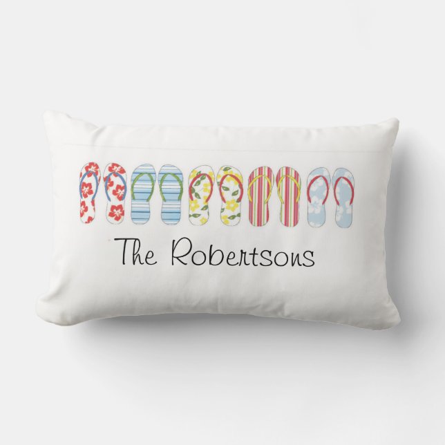 Sumer teenslippers kussen (Voorkant)