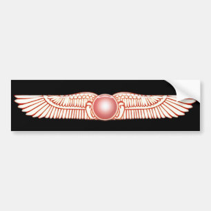 Sumerian Anunnaki Winged Sun Disk Bumpersticker