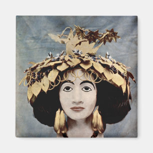 Sumerian hoofdadres gedragen door Queen Shub-ad Magneet