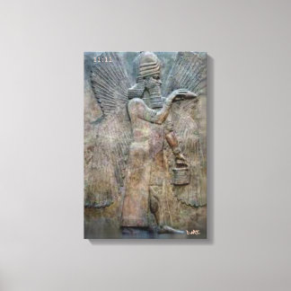 SUMERIAN TABLETTEN CANVAS DMT SPIRITUEEL GRAFFITI AFDRUK