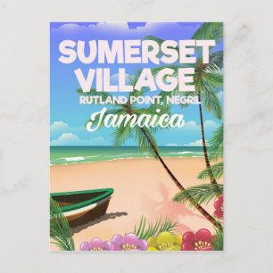 Sumerset Village Jamaica reisposter Briefkaart