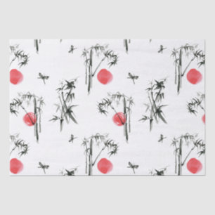 Sumi-e Japanse inktschilderij Tissuepapier