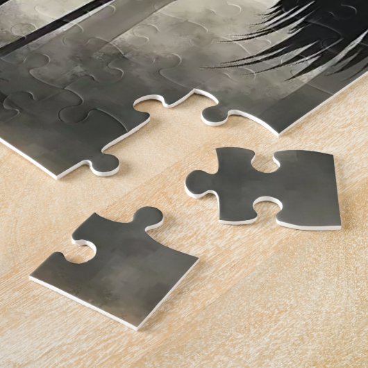 Sumi-E Red-Crowned Crane Puzzle (Côté)