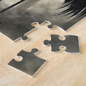 Sumi-E Red-Crowned Crane Puzzle Legpuzzel (Zijkant)