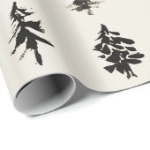 Sumi Ink Trees Cadeaupapier (Rol Hoek)