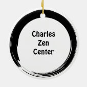 Sumi Open Cirkel Deurschakelaar Keramisch Ornament (Achterkant)