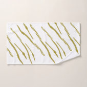 Sumi Tiger Stripes faux set de serviette d'or (Serviette à main)