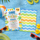 Summer 1st Birthday Invitation - One in the Sun