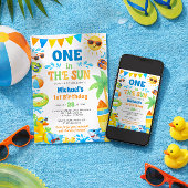 Summer 1st Birthday Invitation - One in the Sun