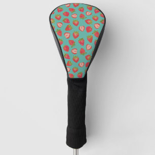 Summer aardbery Green & Red Golf Head Hoesje Golfheadcover
