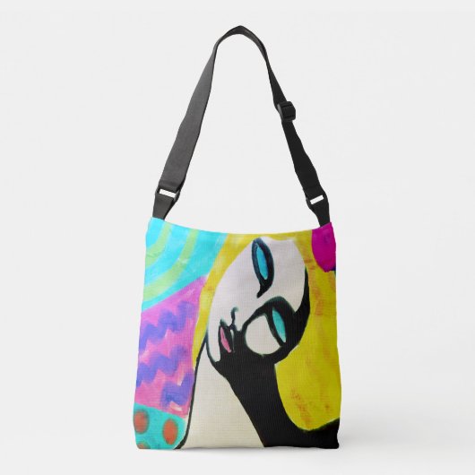 Summer Abstract Art Crossbody Tas (Voorkant)