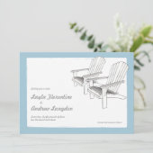 Summer Adirondacks Save the Date Invitation (Staand voorkant)