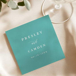 Summer Aqua Paper Dinner Napkins Wedding Decor Servet