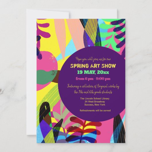 Summer Art Show Uitnodiging (Voorkant)