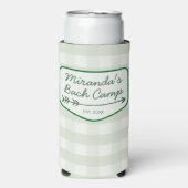 Summer Bach Camp Gingham vrijgezellenfeest (Seltzer Voorkant)