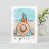 Summer Bachelorette Party Invitation Kaart (Staand voorkant)