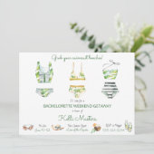 Summer Bachelorette Weekend Getaway Route Kaart (Staand voorkant)