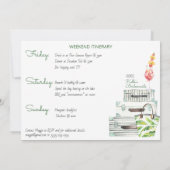 Summer Bachelorette Weekend Getaway Route Kaart (Achterkant)