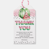 Summer Balloon Letters Melon Birthday Cadeaulabel (Voorkant)