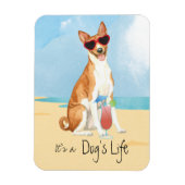 Summer Basenji Magnet Magneet (Verticaal)