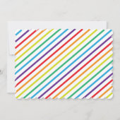 SUMMER Bash Typographie Rainbow Party Invitations (Dos)