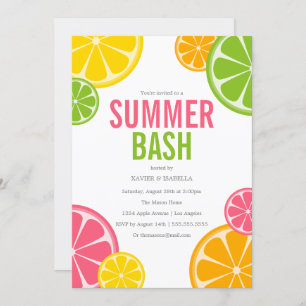 Summer Bash   Uitnodiging zomerpartij