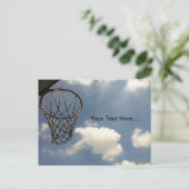 Summer Basketball Briefkaart (Staand voorkant)