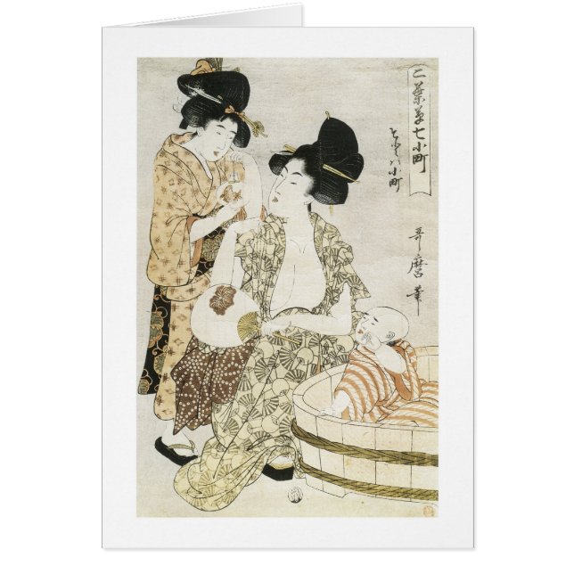 Summer Bath, Utamaro, 1800 (Voorkant)